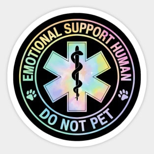 Emotional-Support-Husband-Do-Not-Pet-Tie-Dye Sticker